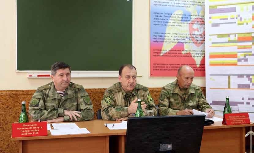 5 октября 2022 года в военном институте подведены итоги инспекторской проверки