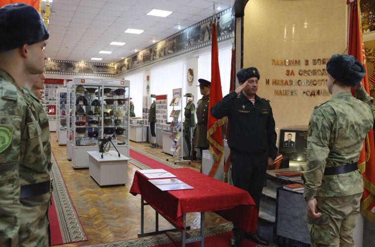 1 НОЯБРЯ В ВОЕННОМ ИНСТИТУТЕ СОСТОЯЛАСЬ ТОРЖЕСТВЕННАЯ ЦЕРЕМОНИЯ ПРИВЕДЕНИЯ К ВОЕННОЙ ПРИСЯГЕ