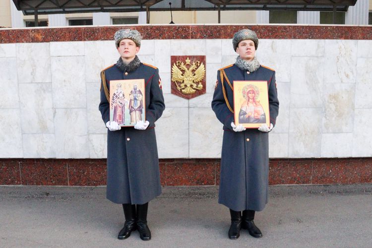 24 марта 2023 года, в военном институте прошла торжественная передача походной иконы 