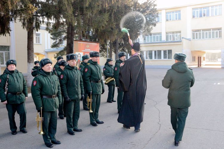 24 марта 2023 года, в военном институте прошла торжественная передача походной иконы