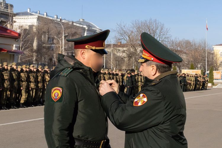 3 апреля 2023 года военнослужащим военного института вручены награды