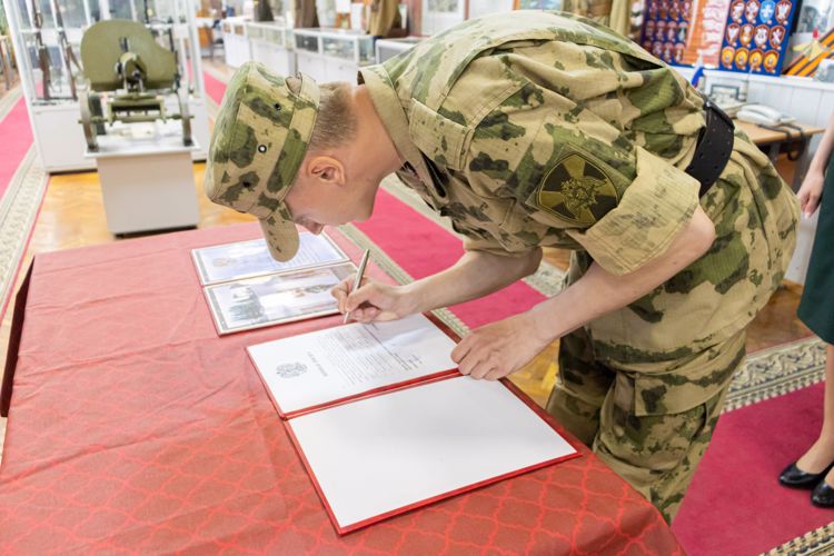 26 мая 2023 года в военном институте состоялся ритуал приведение к Военной присяге военнослужащих проходящих военную службу по контракту