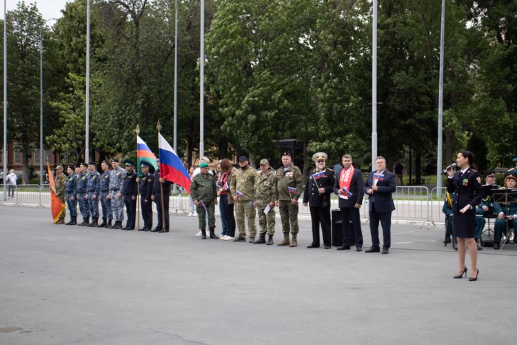 12 июня 2023 года военнослужащие военного института приняли участие в праздничном концерте