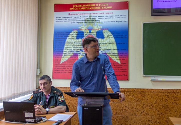 23 июня 2023 года в военном институте проведено военно-политическое информирование для постоянного состава