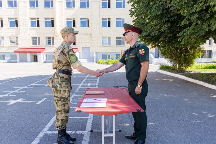26 июля 2023 года в военном институте состоялся ритуал приведения к Военной присяге военнослужащих, проходящих военную службу по контракту