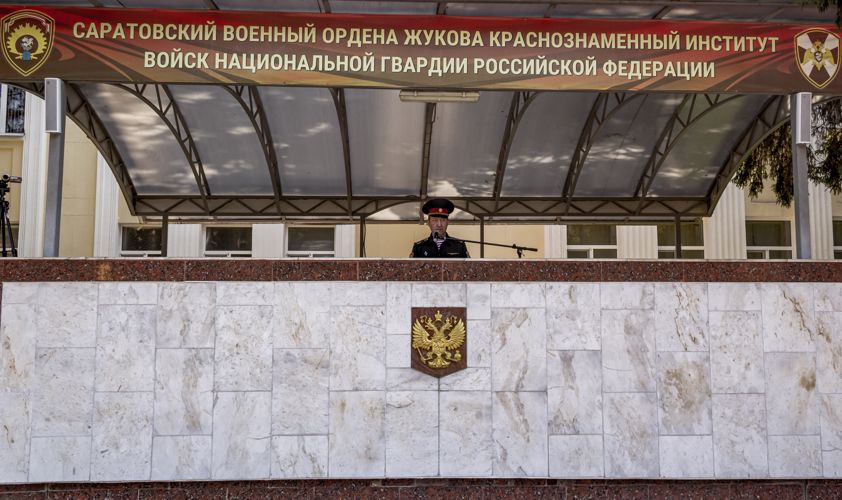 22 августа 2023 года в военном институте состоялся митинг, посвященный Дню государственного флага России