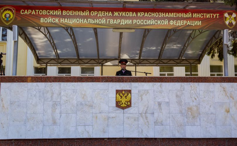 5 августа 2023 года прошел ежегодный торжественный ритуал вручения оружия курсантам первого курса