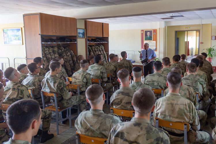 22 августа 2023 года в военном институте проведена беседа с курсантами 1 курса