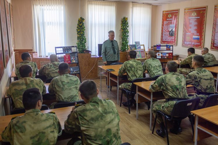 22 августа 2023 года в военном институте проведена беседа с курсантами 1 курса