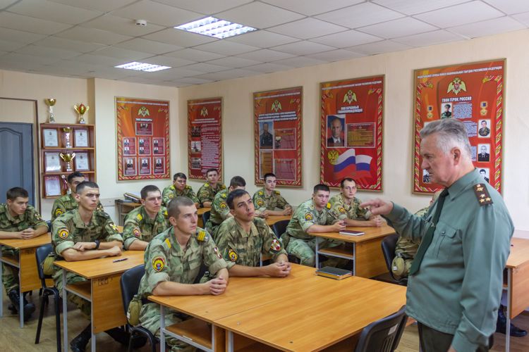 22 августа 2023 года в военном институте проведена беседа с курсантами 1 курса