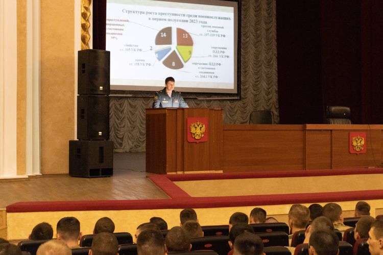 21 сентября 2023 года в военном институте проведена встреча курсантов с представителями органов военной юстиции