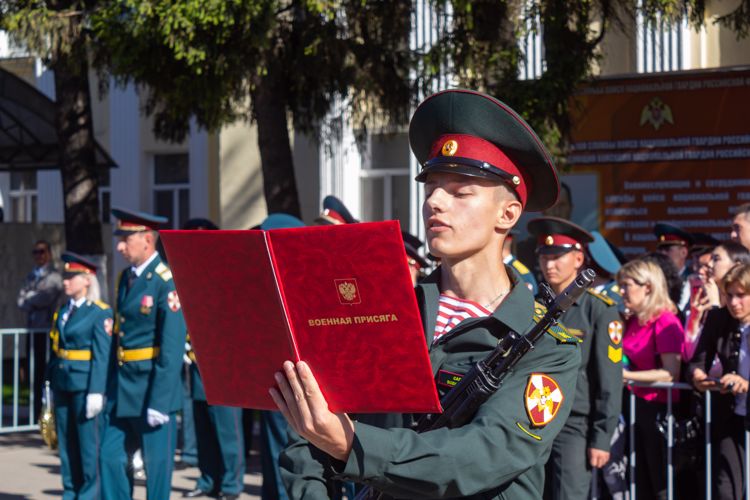 2 сентября 2023 года курсанты Саратовского военного ордена Жукова Краснознаменного института войск национальной гвардии приняли Военную Присягу