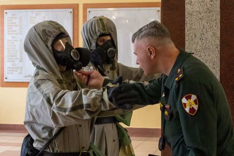 12 ноября 2023 года в военном институте состоялись соревнования по РХБЗ