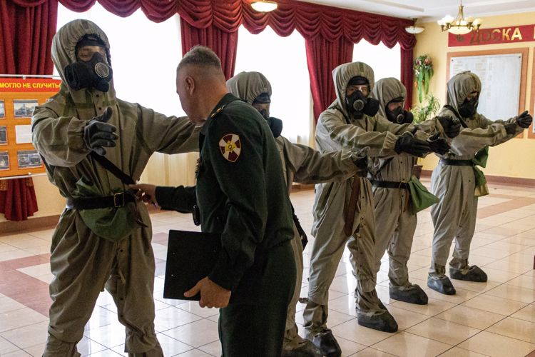 12 ноября 2023 года в военном институте состоялись соревнования по РХБЗ