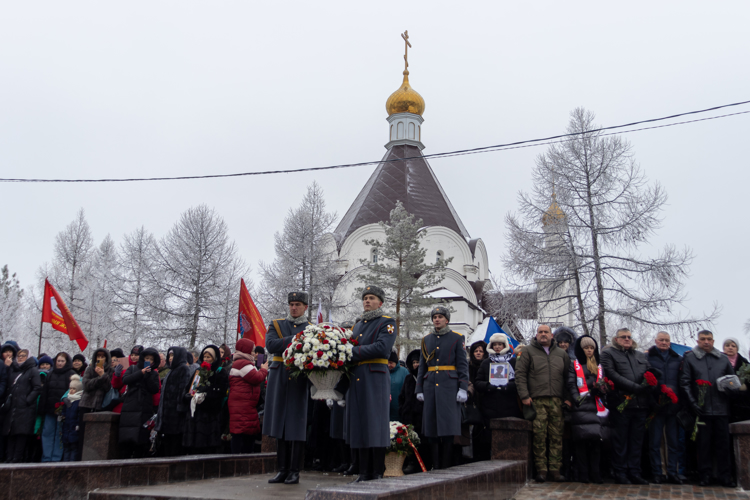 9 декабря 2023 года личный состав военного института принял участие в городском мероприятии «День Героев Отечества»