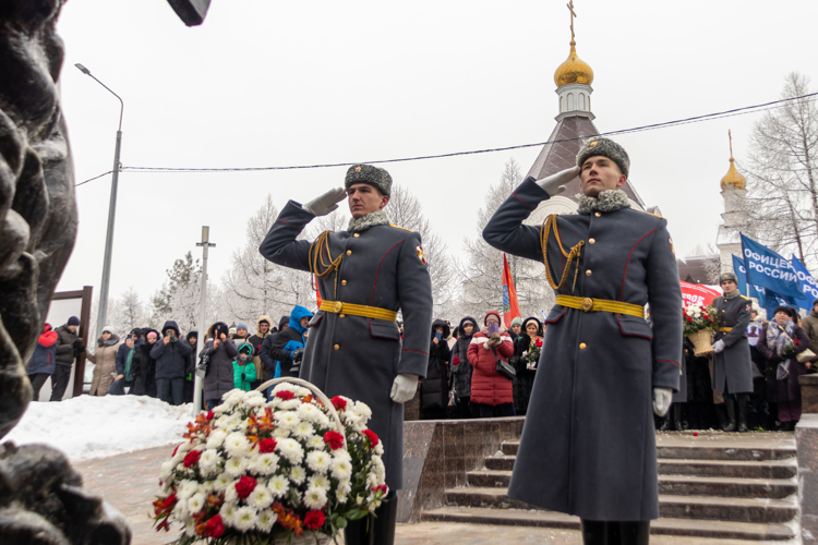 9 декабря 2023 года личный состав военного института принял участие в городском мероприятии «День Героев Отечества»