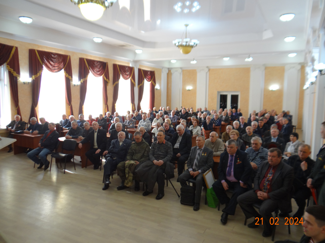 21 февраля 2024 года ветераны военного института провели собрание