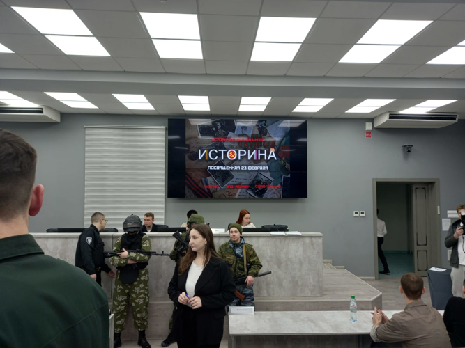 22 февраля 2024 года военнослужащие военного института приняли участие в исторической квиз-игре