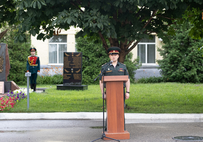 22 июня 2024 года в военном институте состоялся митинг, посвященный Дню памяти и скорби