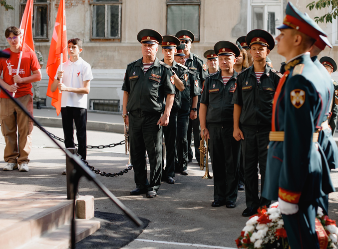 29 августа 2024 года военнослужащие военного института приняли участие в торжественном мероприятии