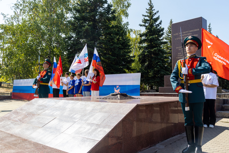 22 августа 2024 года военнослужащие военного института приняли участие в торжественном мероприятии, посвященном Дню Государственного флага Российской Федерации