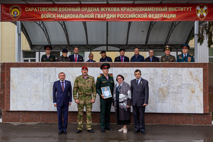 9 октября 2024 года курсанту военного института вручена именная стипендия