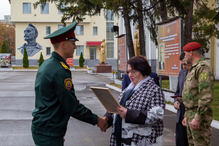 9 октября 2024 года курсанту военного института вручена именная стипендия