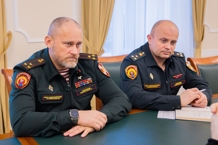 13 января 2025 года начальник военного института встретился с Митрополитом Игнатием