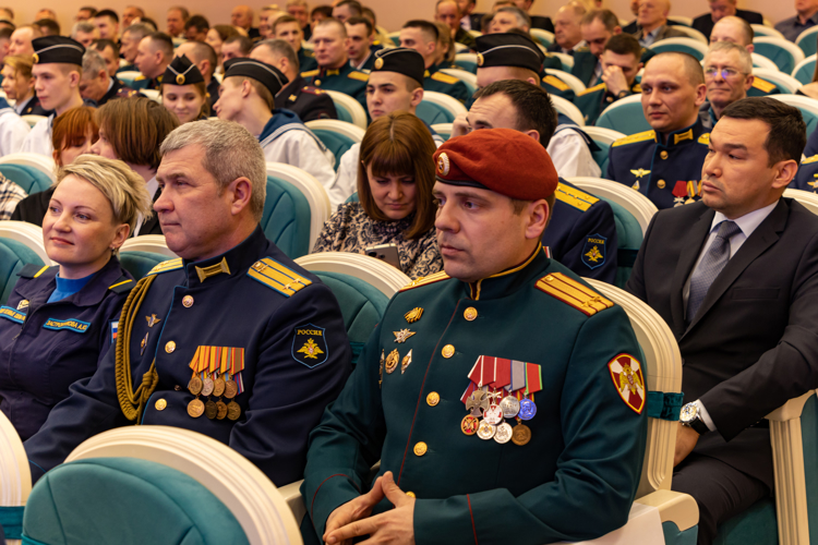 21 февраля 2025 года личный состав военного института принял участие в торжественном мероприятии 