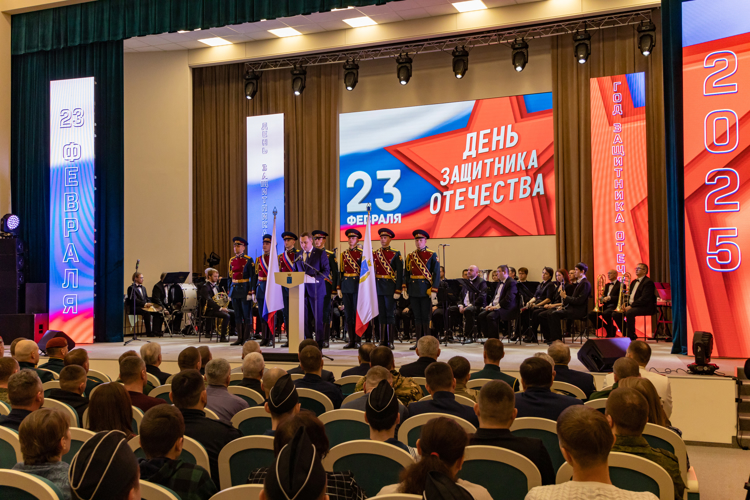 21 февраля 2025 года личный состав военного института принял участие в торжественном мероприятии 