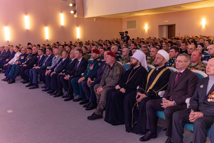 21 февраля 2025 года личный состав военного института принял участие в торжественном мероприятии 