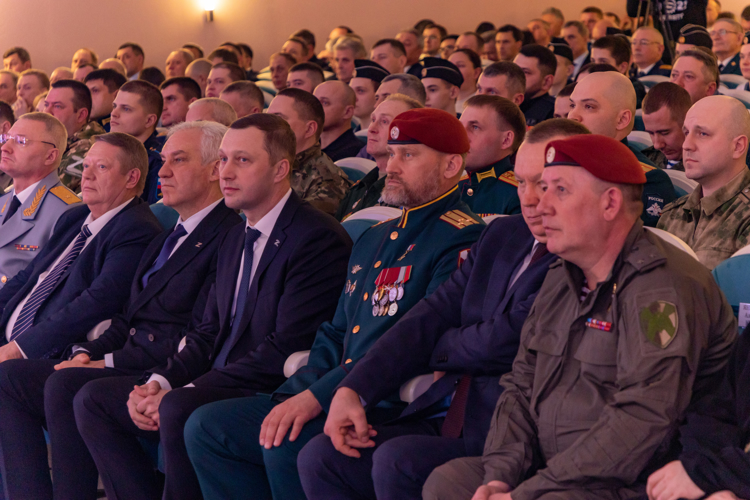21 февраля 2025 года личный состав военного института принял участие в торжественном мероприятии 