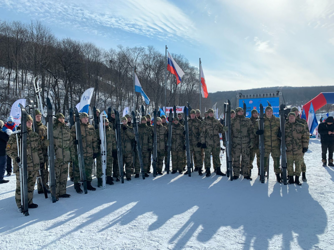 22 февраля 2025 года военнослужащие военного института приняли участие в Лыжне России