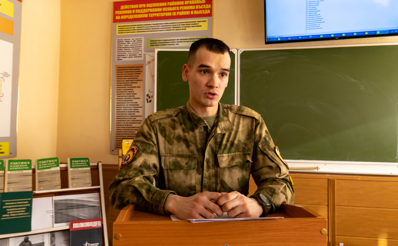 13 февраля 2025 года в военном институте проведена межкафедральная конференция