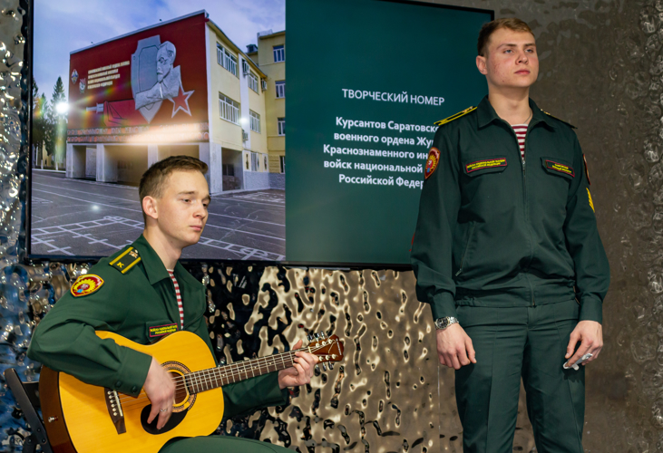 18 февраля 2025 года военнослужащие военного института приняли участие в патриотическом мероприятии