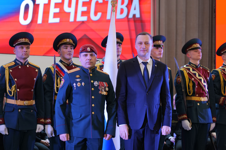 21 февраля 2025 года личный состав военного института принял участие в торжественном мероприятии 