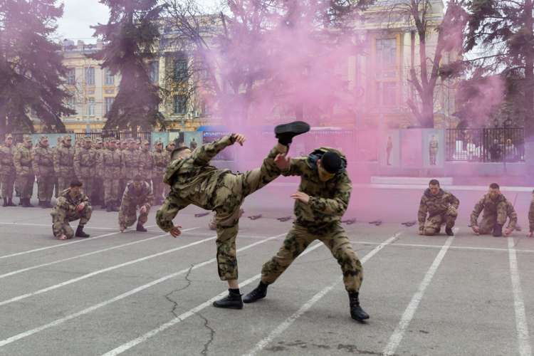 27 марта 2025 года в военном институте проведены торжественные мероприятия, посвященные Дню войск национальной гвардии  Российской Федерации