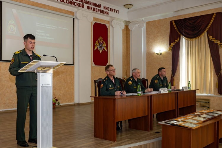 21 мая 2025 года в военном институте проведена итоговая отчетно-выборная конференция военно-научного общества курсантов