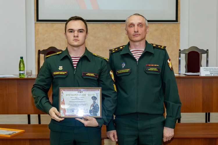 21 мая 2025 года в военном институте проведена итоговая отчетно-выборная конференция военно-научного общества курсантов