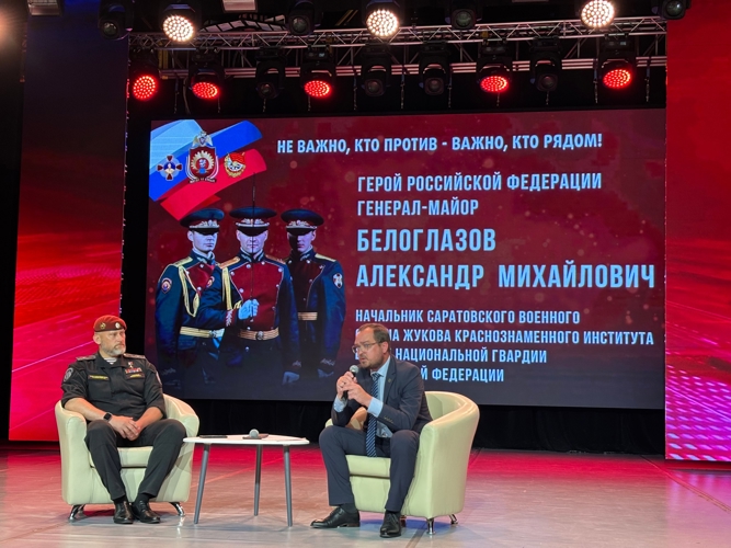 2 августа 2025 года начальник военного института встретился с юнармейцами в городе Пензе