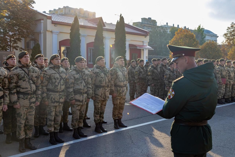6 октября 2025 года в военном институте проведена вечерняя поверка