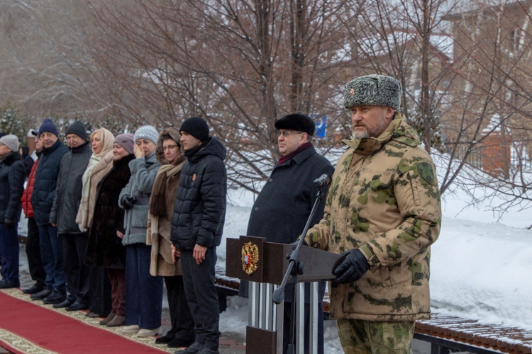 20 февраля 2026 года военнослужащие военного института приняли участие в торжественном построении