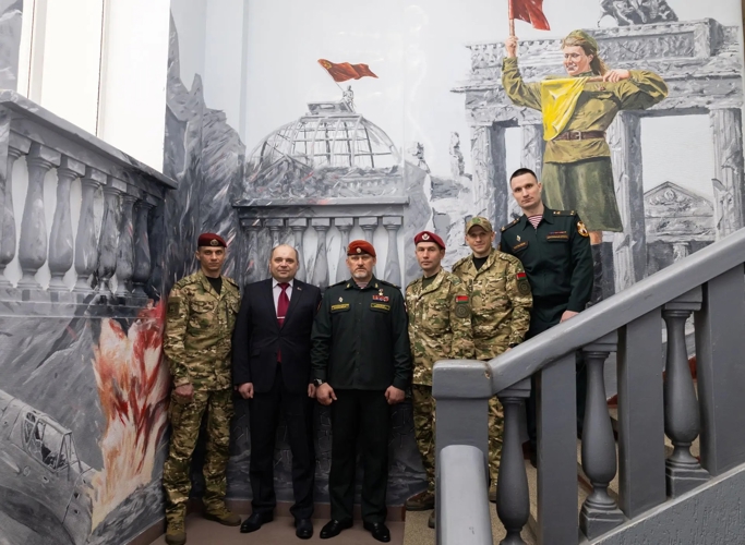 19 марта 2026 года военный институт посетила делегация внутренних войск Республики Беларусь  