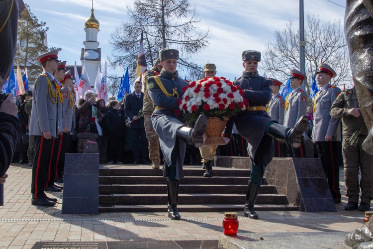12 марта 2026 года личный состав военного института принял участие в церемонии занесения имен военнослужащих, погибших в ходе специальной военной операции, на мемориал  