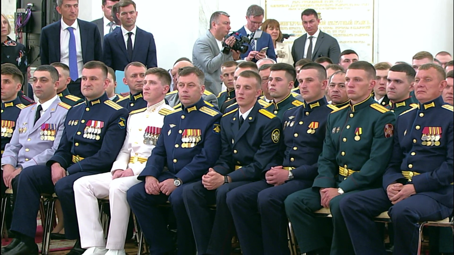 23 июня 2026 года военнослужащие военного института встретились с Президентом Российской Федерации в Большом Кремлёвском дворце