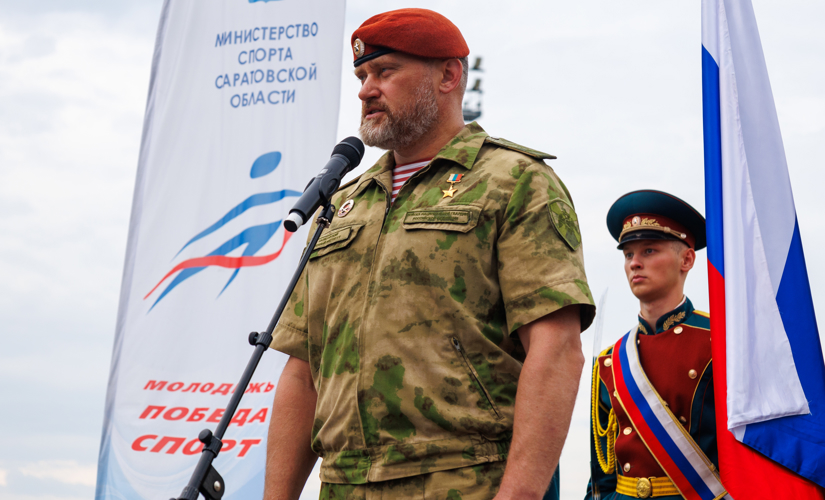 23 июля 2026 года военнослужащие военного института приняли участие в открытии стадиона ФК «Витязь» в городе Марксе ⚽️🏟️  